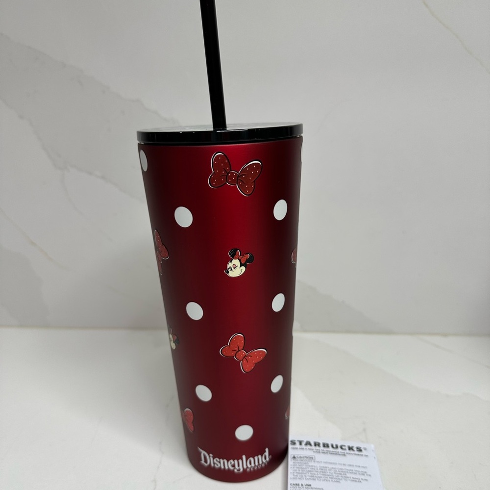 2025 Disneyland x Starbucks Minnie Mouse POLKA DOT Stainless Steel Tumbl…